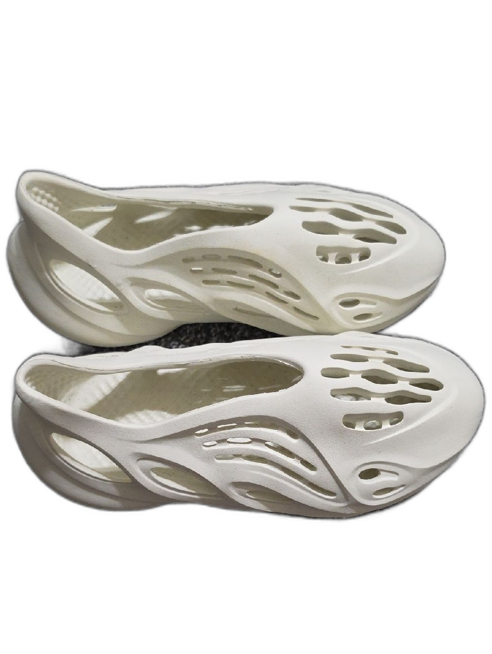 Women’s White Slip-On Foam Clog with Vent Cutouts